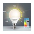 Aigostar - LED Lampe Birnen E14, 7W, warmes Licht 3000K, 470 Lumen, Abstrahlwinkel 230 Grad, 5er Pack, Kugel, Energiespar [Energ