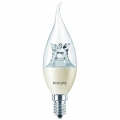 Philips LED WarmGlow BA38 Leuchtmittel E14, 250lm, 4W klar, ww Dimmbar,E14,A+,45374200