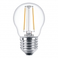 Philips LED Lampe ersetzt 25W, E27 Tropfenform P45, klar, warmweiß, 250 Lumen, nicht dimmbar, 1er Pack