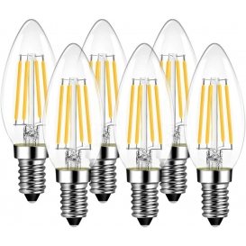 More about 6 x E14 LED Lampe Kerzenform 4W 35W Warmweiß Glühbirne Glühlampe Leuchtmittel