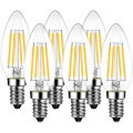 6 x E14 LED Lampe Kerzenform 4W 35W Warmweiß Glühbirne Glühlampe Leuchtmittel