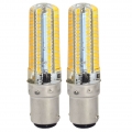 2 Stück B15D LED Lampe 5W LED Maislicht Warmweiß 3000K LED Leuchtmittel Ersatz 40W Halogen Glühbirne 520LM 360°Abstrahlwinkel, N