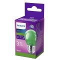 Philips LED Lampe, E27 Tropfenform P45, grün, nicht dimmbar, 1er Pack [Energieklasse C]