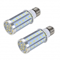 2 Stück E27 LED Lampe 15W AC 85-265V Warmweiß 3000K 50x5730 SMD Mit Aluminium Platte