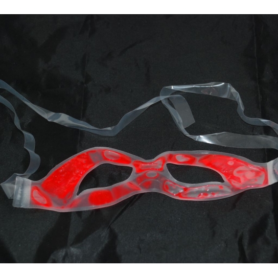 Leuchtmaske in rot - Knicklicht Maske - Leucht Augenmaske