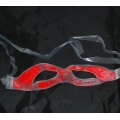 Leuchtmaske in rot - Knicklicht Maske - Leucht Augenmaske