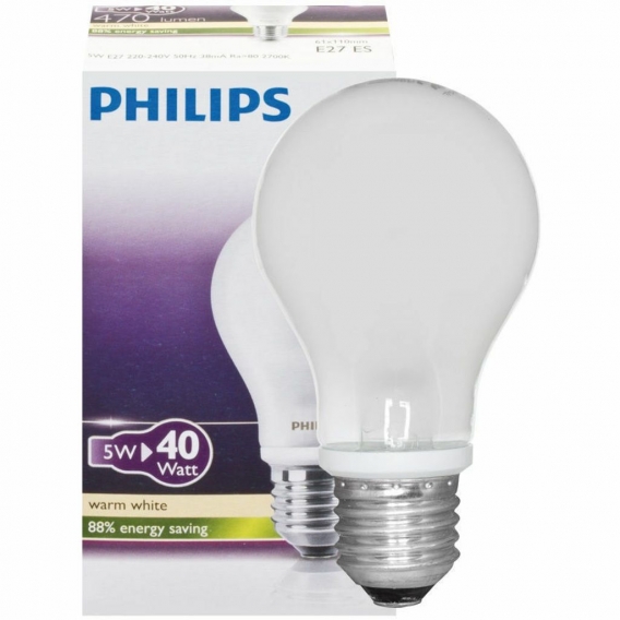 10 x Philips LED Glühbirne Soft Light 5W＝40W 827 E27 470lm 2700K WarmWhite A+