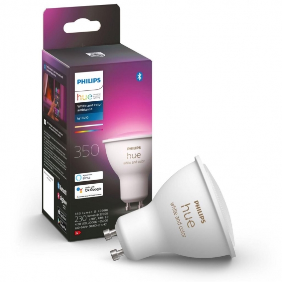 Philips Hue Bluetooth White & Color Ambiance LED GU10 4,3W 230lm Einerpack