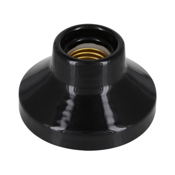 Aufbauleuchte Keramik E27 - Premium P1 schwarz