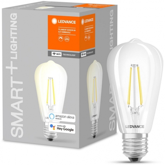 Ledvance SMART+ Wlan LED Leuchtmittel ST64 5,5W 806lm warmweiß klar