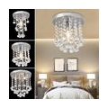 Glime 15cm Kristall Kronleuchter  Deckenleuchte Kristalllampe Hängeleuchte Moderne für Flur, Esszimmer, Schlafzimmer, Wohnzimmer