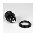 HEITECH 6x Lampenpassung E27 schwarz - Lampen Fassung mit Ring aus Kunststoff