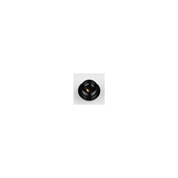 HEITECH 6x Lampenpassung E27 schwarz - Lampen Fassung mit Ring aus Kunststoff