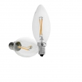 ECD Germany 20er Pack LED Kerze Filament E14 2W - Warmweiß 2800K - 204 Lumen - 120° Abstrahlwinkel - AC 220-240V - erstezt 15W G