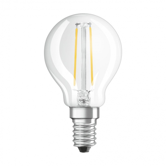 Bellalux LED Filament Lampe E14 Leuchtmittel 2,5W＝25W Warmweiß (2700K) klar