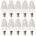 10er-Pack LED-Kerzenlampe McShine "Brill95", E14, 5W, 400 lm, warmweiß, Ra＞95 - farbecht