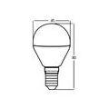 10x Sparset E14 5 Watt Matt LED Leuchtmittel Lampe Kugel Birne P45 400 Lumen Kaltweiß
