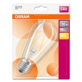 Osram LED Filament Edison ST64 Leuchtmittel 2W ＝ 25W E27 klar warmweiß 2700K