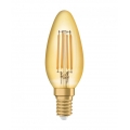 OSRAM LED VINTAGE 1906 CLASSIC B 36 FS Warmweiß Filament Gold E14 Kerze