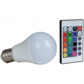 HEITRONIC LED Leuchtmittel E27 7,5W RGB und Warmweiß 300K und Fernbedienung