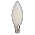 LED Filament Kerzenlampe McShine "Filed", E14, 4W, 370 lm, warmweiß, matt