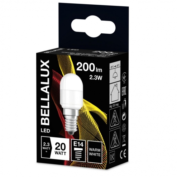 BELLALUX LED T26 20 FS K Warmweiß SMD Matt E14 Kühlschranklampe