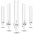 Aigostar Lampe Kaltweiß Leuchtstoffröhren 2-Pin PLC 26W G24 6400K 1560lm Energiesparlampe, 5-er Verpack [Energieklasse A]