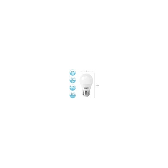 Aigostar E27 LED Lampe 5W, Kaltweiß 6400K, 425 Lumen, 280 Grad Abstrahlwinkel, Nicht Dimmbar - 10er Set