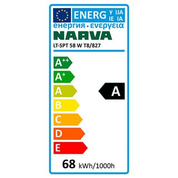 Narva Leuchtstofflampe LT 58 Watt / 827 warmweiss extra mit Splitterschutz