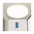 Fiqops 12W Dimmbar LED Deckenleuchte WarmWeiß Leuchten mit Bewegungsmelder, 6000K-6500K, Badezimmerlampe , Farbtemperatursteueru