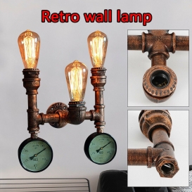 More about Wandleuchte E27 Lampefassung Leuchte Lampe Vintage Messing Wandlampe Retro Wasserrohr Antik Typ