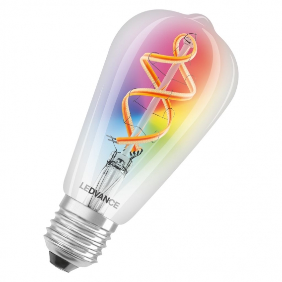 LEDVANCE 00217634, Intelligente Glühbirne, Weiß, WLAN, LED, E27, Warmweiß