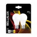 BELLALUX LED-Lampe | Sockel: E27 | Warmweiß| 2700 K | 5,50 W | Ersatz für 40-W-Glühbirne | matt | BELLALUX CLA [Energieeffizienz