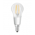 LEDVANCE Smarte LED-Lampe mit Wifi Technologie, Sockel E14, Dimmbar, Warmweiß (2700K), Tropfenform, Klares Filament, Ersatz für 