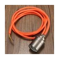 Kingso | Orange | 2M Fabric Flex Cable Pendelleuchte Leuchte Vintage E27/E26 Lampenfassung