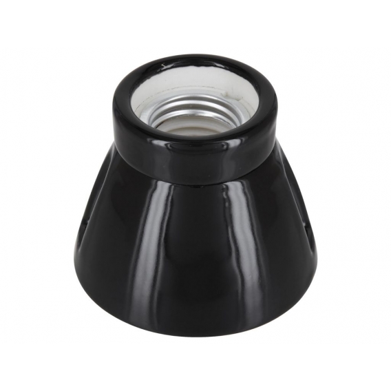 Aufbauleuchte Keramik E27 - Premium P2 schwarz