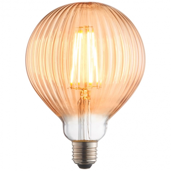 BRILLIANT LED-Globelampe G125 Filament E27 4W 400lm 2000K bernstein 80179