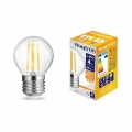 5x E27 Filament | LED Leuchtmittel | 4 Watt | Lampe Leuchte Beleuchtung Birne Glühlampe | Kugel G45 | 400 Lumen warmweiß 3000K