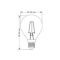 10x E14 Sockel | LED Leuchtmittel |  Filament | Kugel |  P45 |  4 Watt | 400 Lumen | Lampe | Leuchte |  Birne | Licht | warmweiß