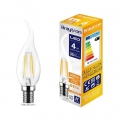 10x LED Leuchtmittel | E14 Filament | Flamme | C35T | 4W | 400 Lumen | Birne | Lampe | Leuchte | warmweiß 3000 K