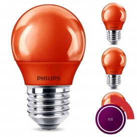 More about Philips LED Lampe, E27 Tropfenform P45, rot, nicht dimmbar, 4er Pack [Energieklasse C]