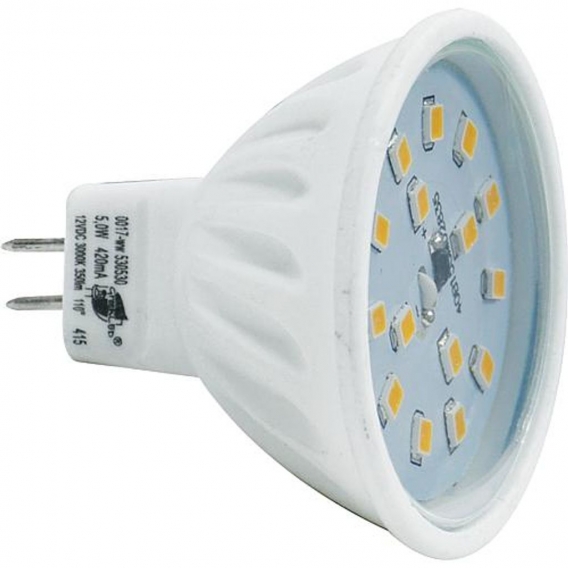 LED-Lampe, GU5,3/12V/4,8W, Flood 110°, 410 lm, 3200K, L 51, Ø 50