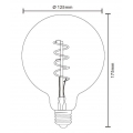 LED 4 Watt Filament Leuchtmittel E27, 200 Lumen, warmweiß, DUBAN
