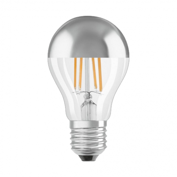 6 x Osram LED Retrofit Classic Mirror Lampe Sockel E27 Warm Weiß 2700 K 4W Ersatz für 35 W Glühbirne