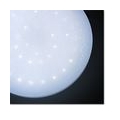 Fiqops LED Deckenleuchte Warmweiß Deckenlampe mit Sternendekor 16W 1600 Lumen 6000-6500 Kelvin  34 cm fuer Led Buerodeckenleucht