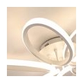 LED Deckenleuchte, Moderne Einfache Kreative 6 Ring Blumen Deckenlampe Dimmbar mit Fernbedienung 45W