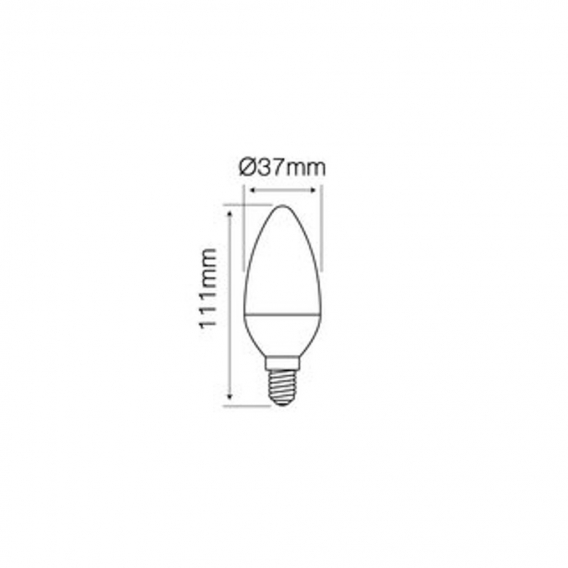 10er Pack LED | E14 C37 | Leuchtmittel | Lampe | Birne | Leuchte | Beleuchtung | Form: Kerze | 9W | 992 Lumen | Dimmbar | neutra