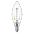Philips LEDclassic ST35 Leuchtmittel Kerze E14, 250lm, 2W, klar, ww,E14,A++,57389100
