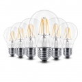 6er Pack LED Lampe E27 Glühbirne 6W dimmbare lampe,filament E27 led Glühfaden Warmweiß leuchte led Birne, 360°Abstrahlwinkel LED
