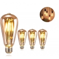 Edison Vintage Glühbirne, E27 LED Glühbirne Vintage Antike Glühbirne, Warmweiß, Ideal für Nostalgie und Retro Beleuchtung im Hau